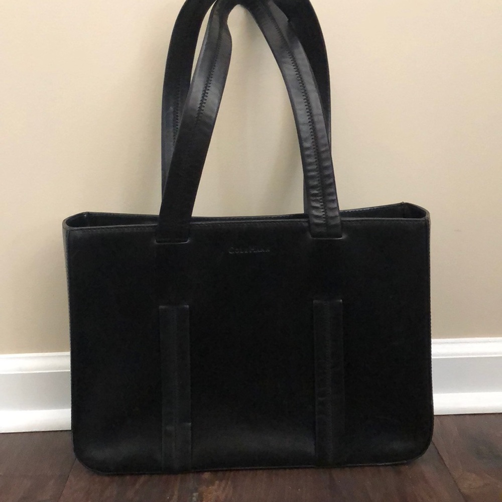 Cole Haan black leather purse EUC